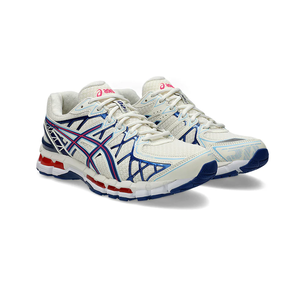 asics gel kayano 20 cream blue red front side 1000x